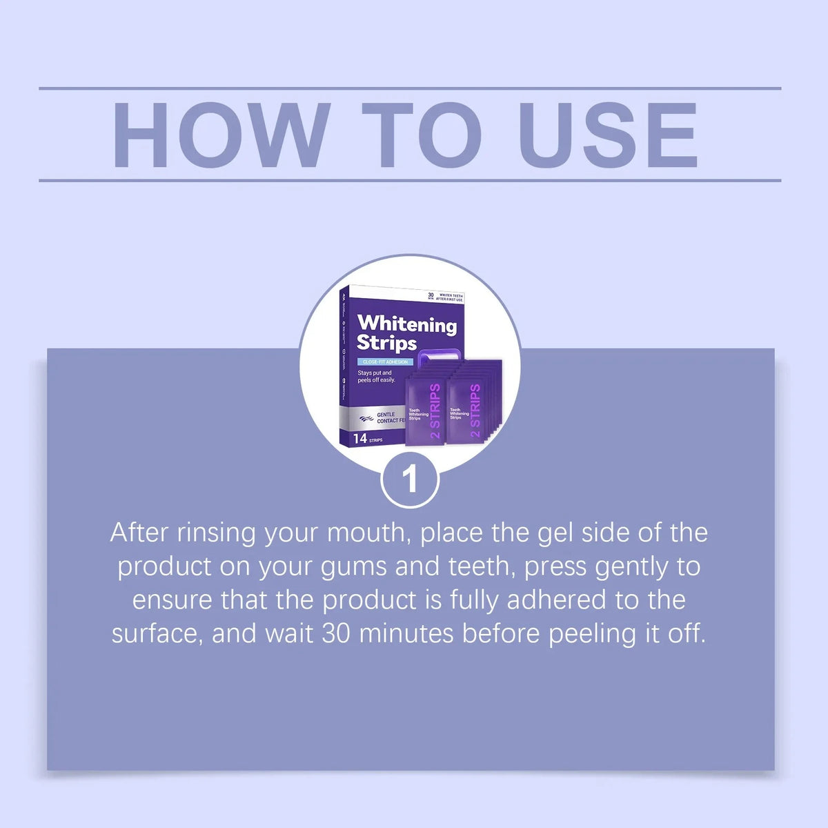 Purple Whitening Strips – White Teeth & Fresh Breath