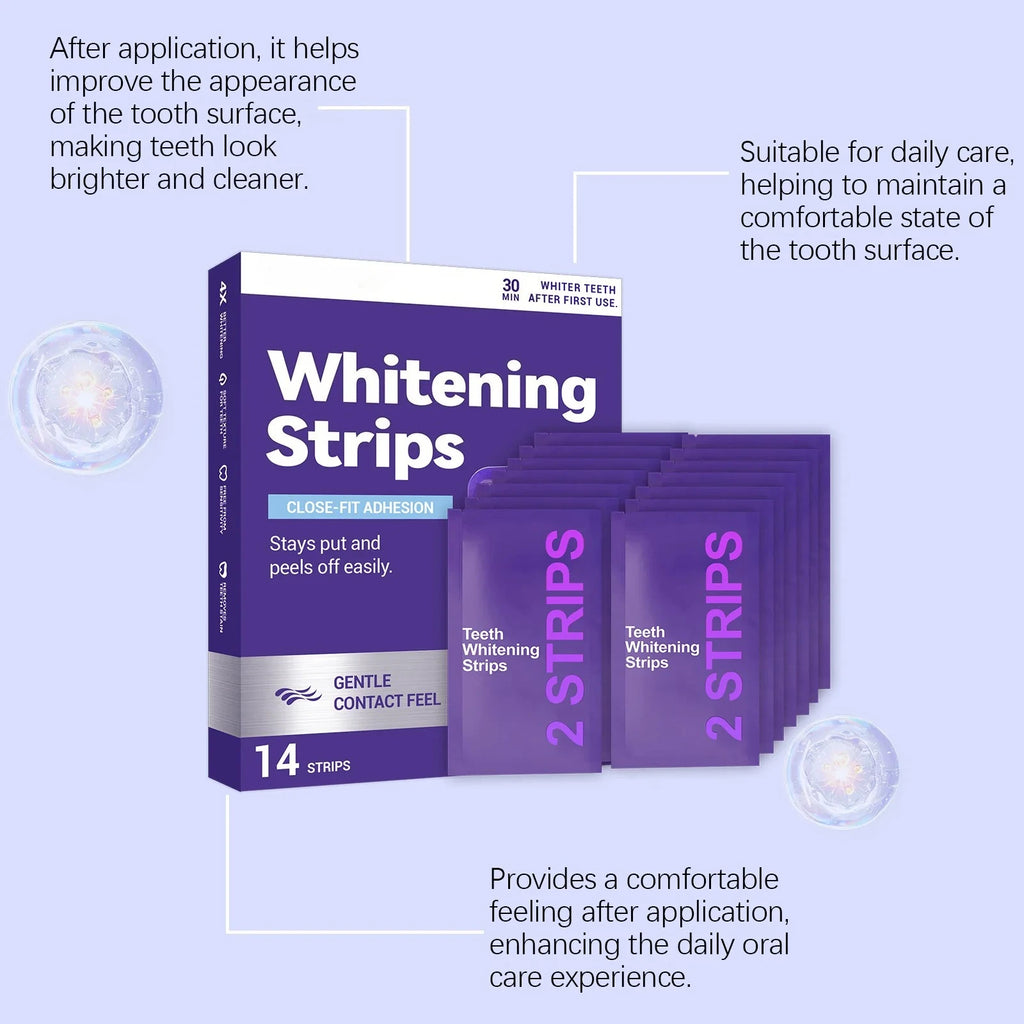 Purple Whitening Strips – White Teeth & Fresh Breath