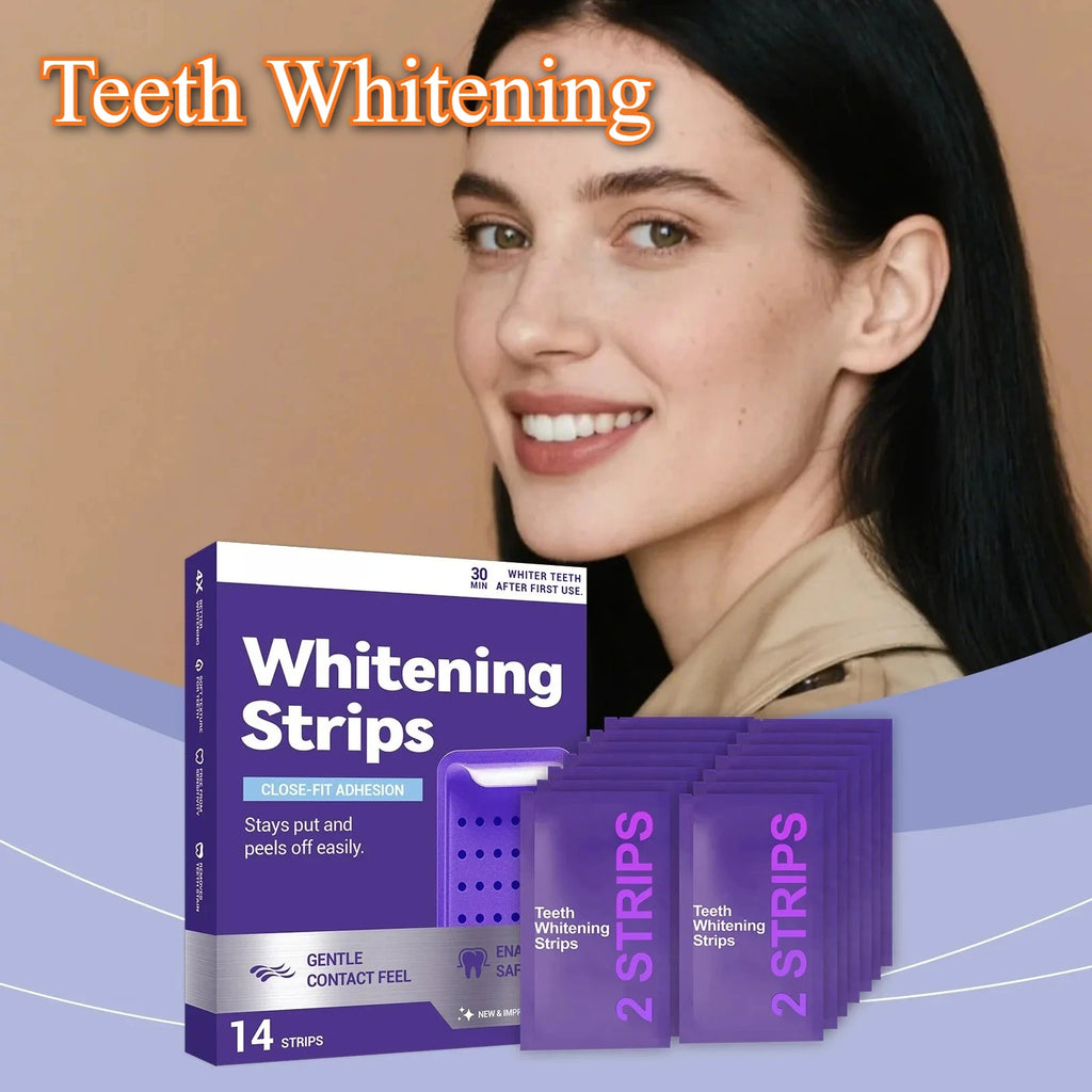 Purple Whitening Strips – White Teeth & Fresh Breath